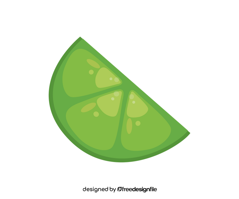 Lime slice clipart