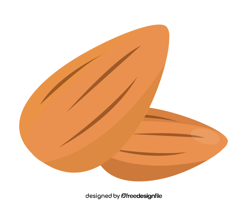 Almond nuts clipart