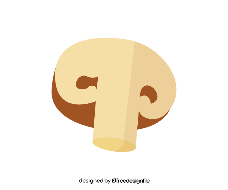 Mushroom slice clipart