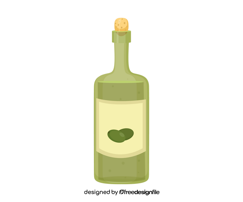 Olive oil cartoon clipart