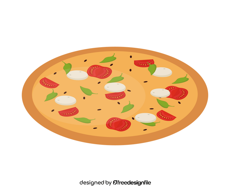 Italian pizza drawing clipart