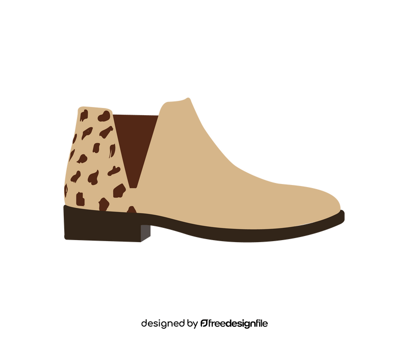 Chelsea boots drawing clipart