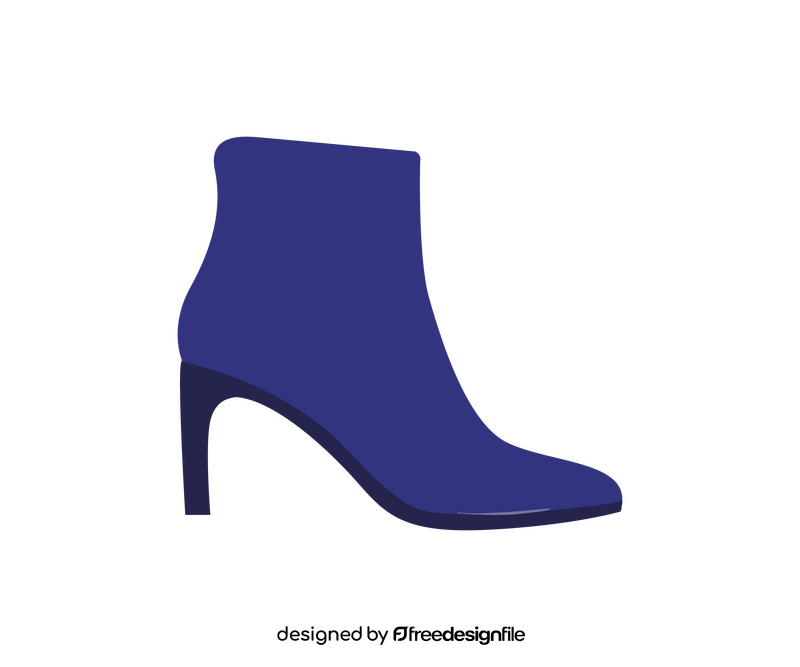 High heeled chelsea boots clipart