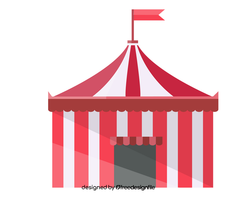 Circus tent illustration clipart