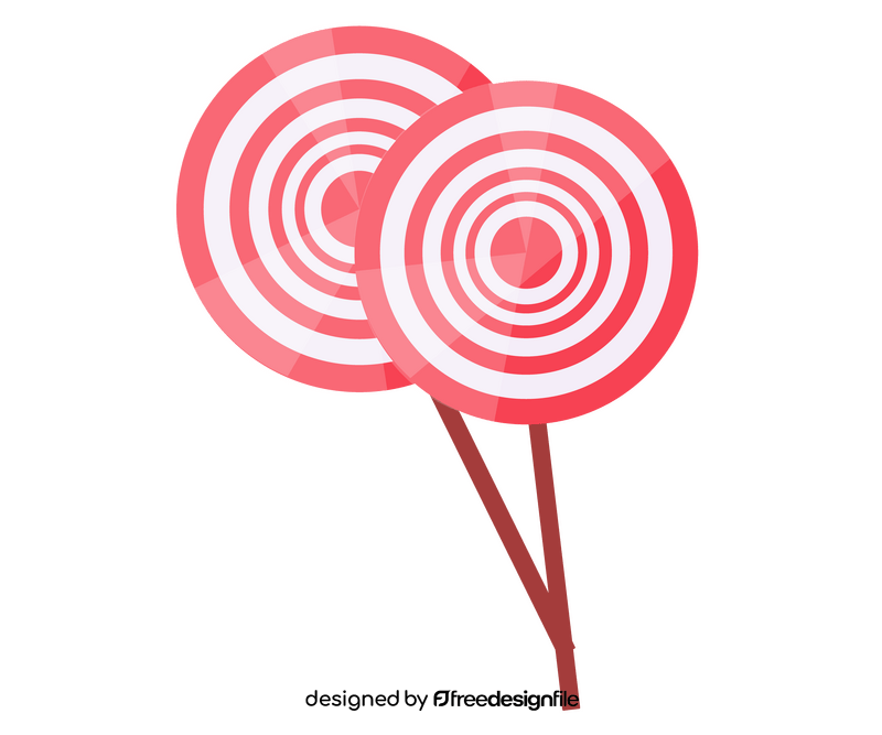 Lollipop candies illustration clipart