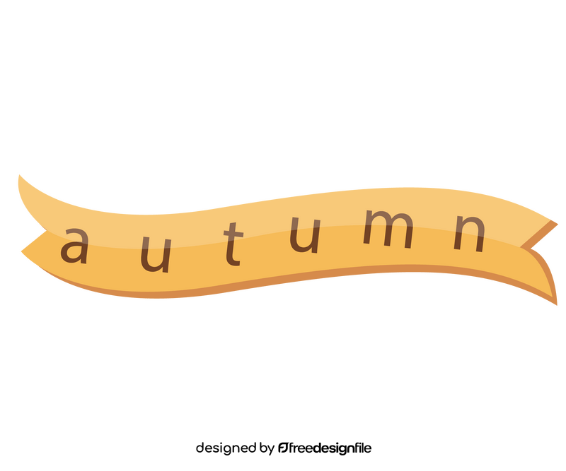 Autumn text clipart