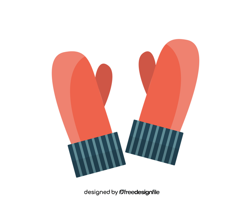 Winter gloves illustration clipart
