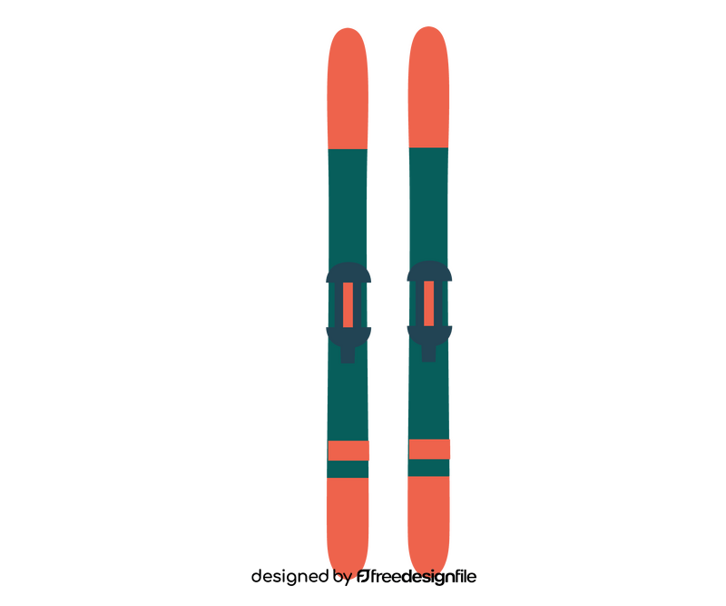 Free skis clipart