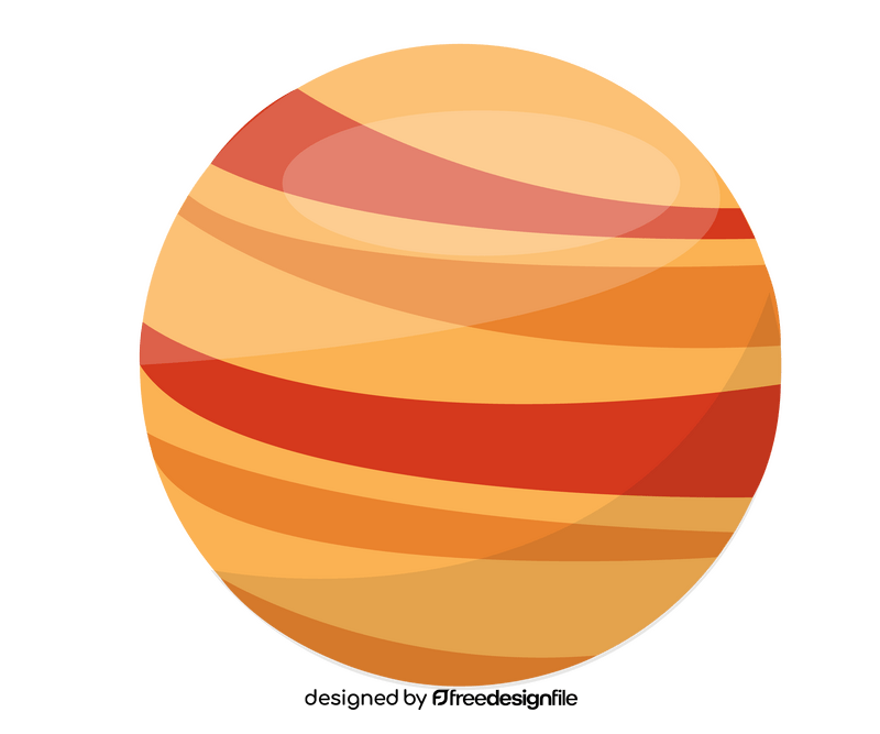 Yellow planet free clipart
