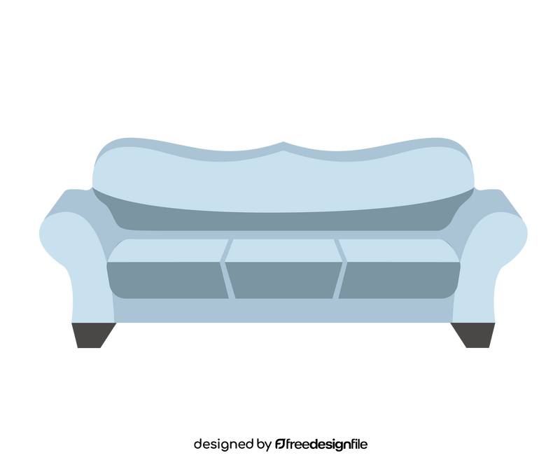 Camelback sofa clipart