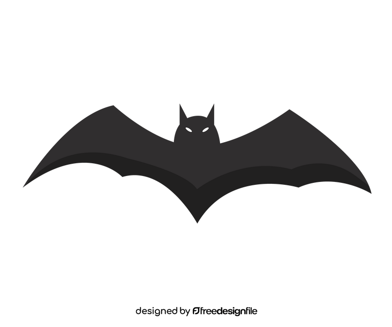 Black bat clipart