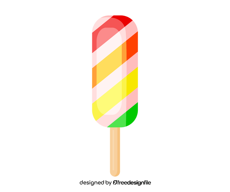 Fruit popsicle ice cream drawing clipart