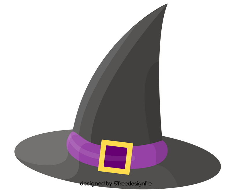 Halloween witch hat clipart