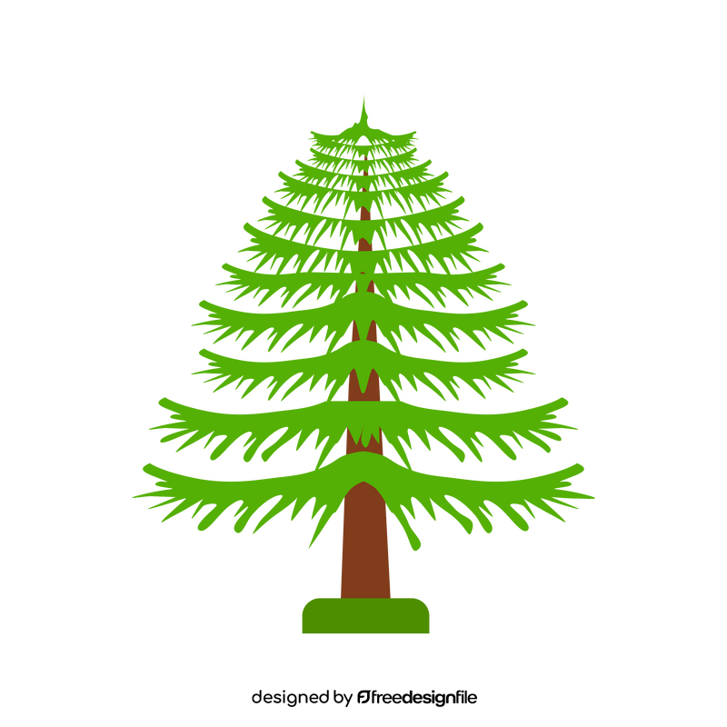 Larch tree clipart