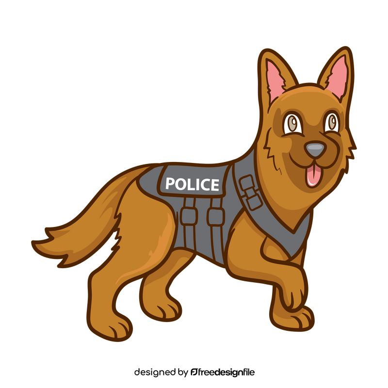 Police dog clipart