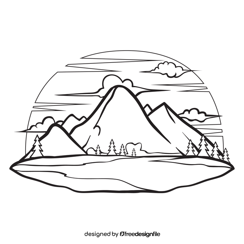 Mountain Black And White Clipart Free Download Mountain Black And White Clipart Free Download