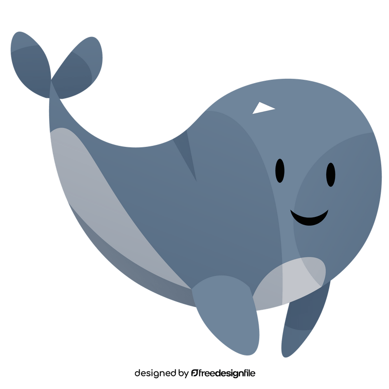 Whale happy clipart
