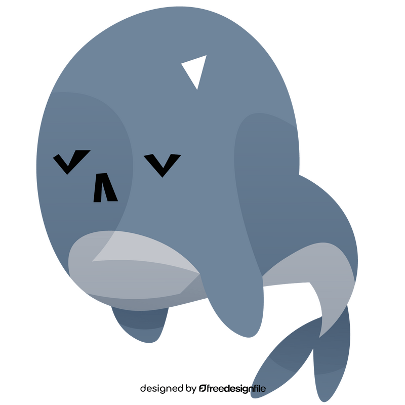 Whale sleeping clipart