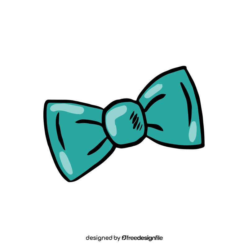 Green Bow Tie clipart vector free download