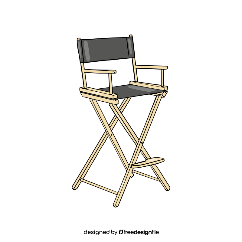 Cinema Director Chair clipart