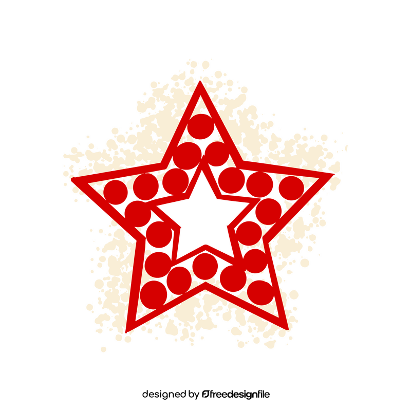 Cinema Red Star clipart