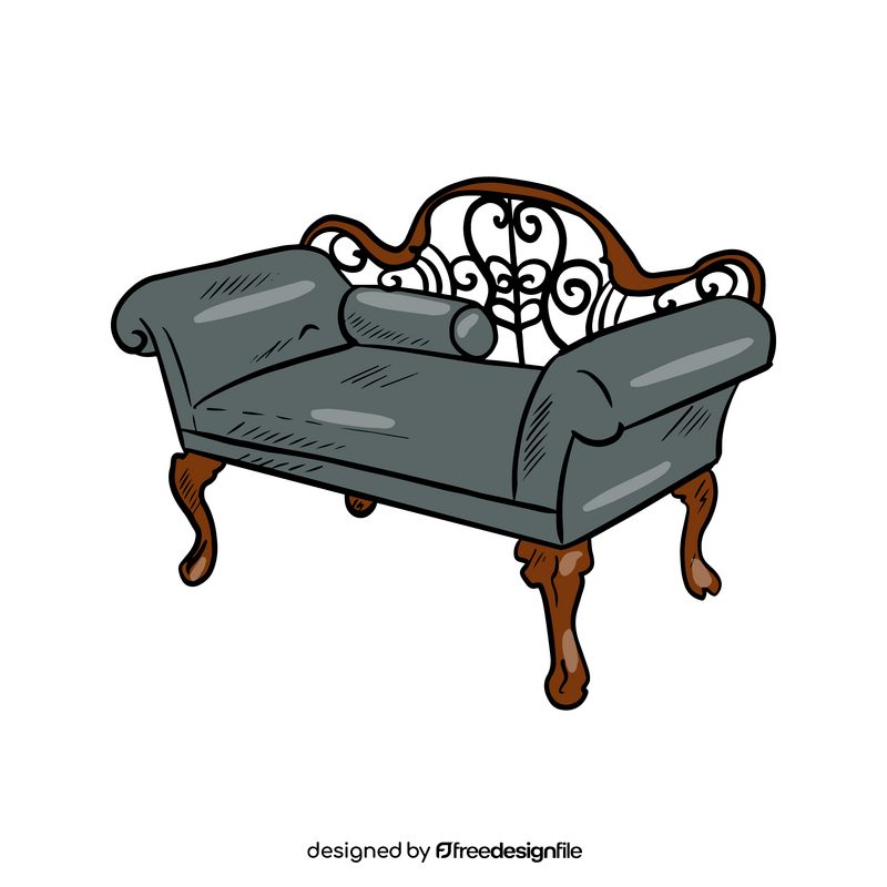 Vintage Couch clipart