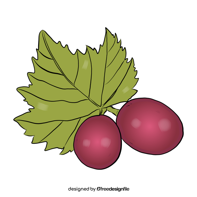 Two Grapes clipart
