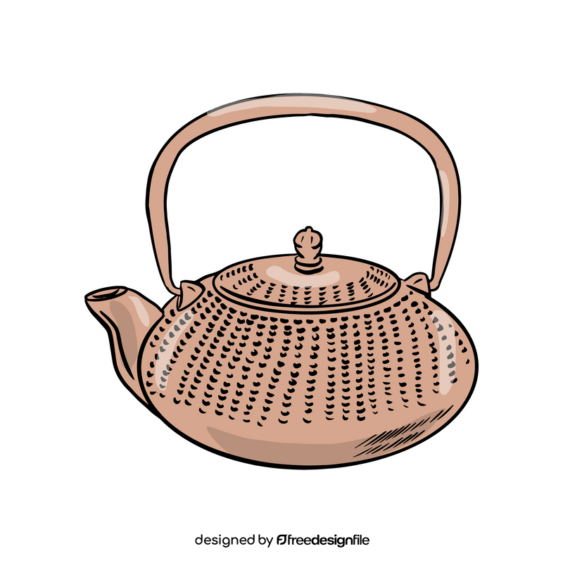 Cast Iron Teapot clipart