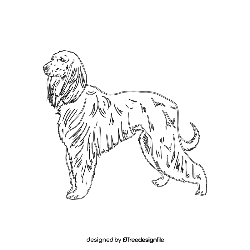 Greyhound black and white clipart