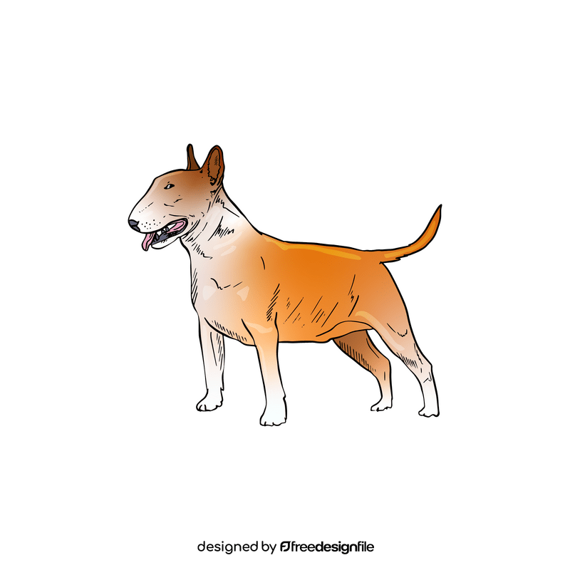 Bull Terrier Dog clipart