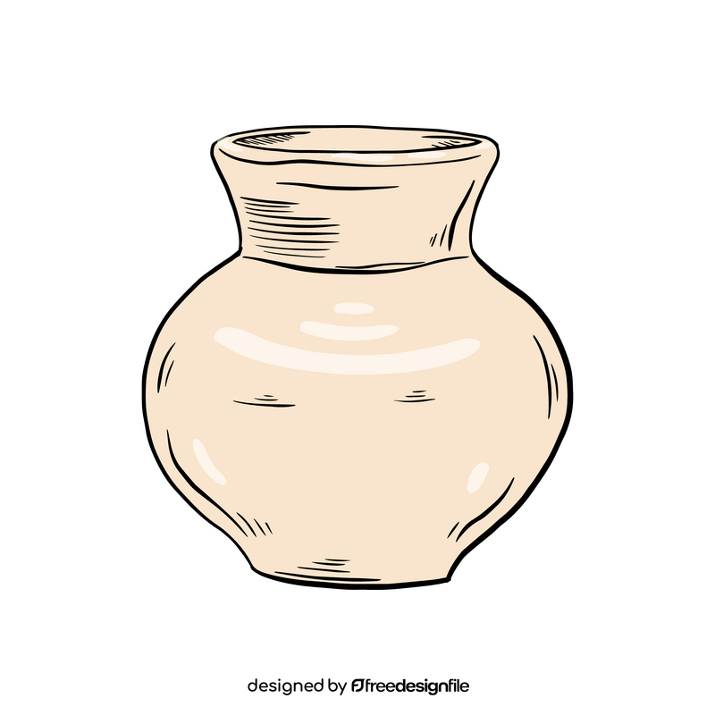 Pottery Decanter clipart