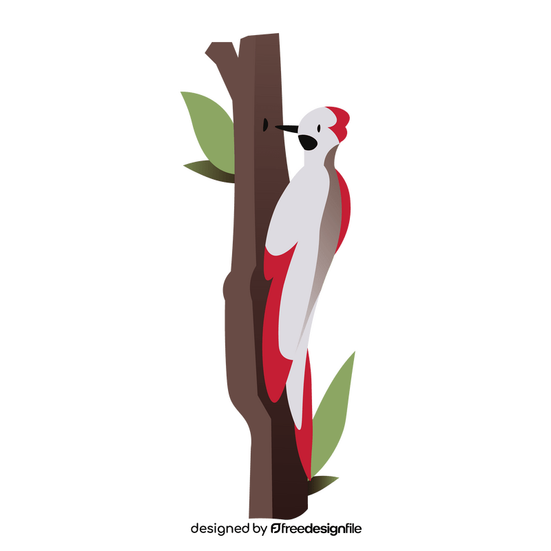 Woodpecker wood clipart