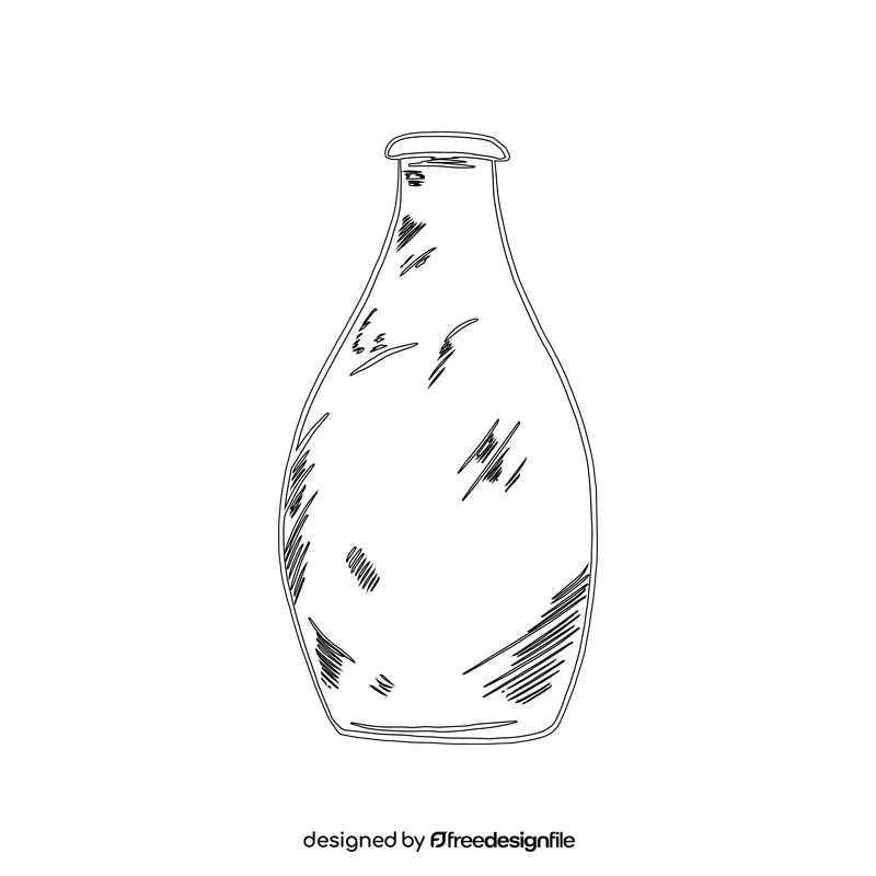 Decanter 04 black and white clipart