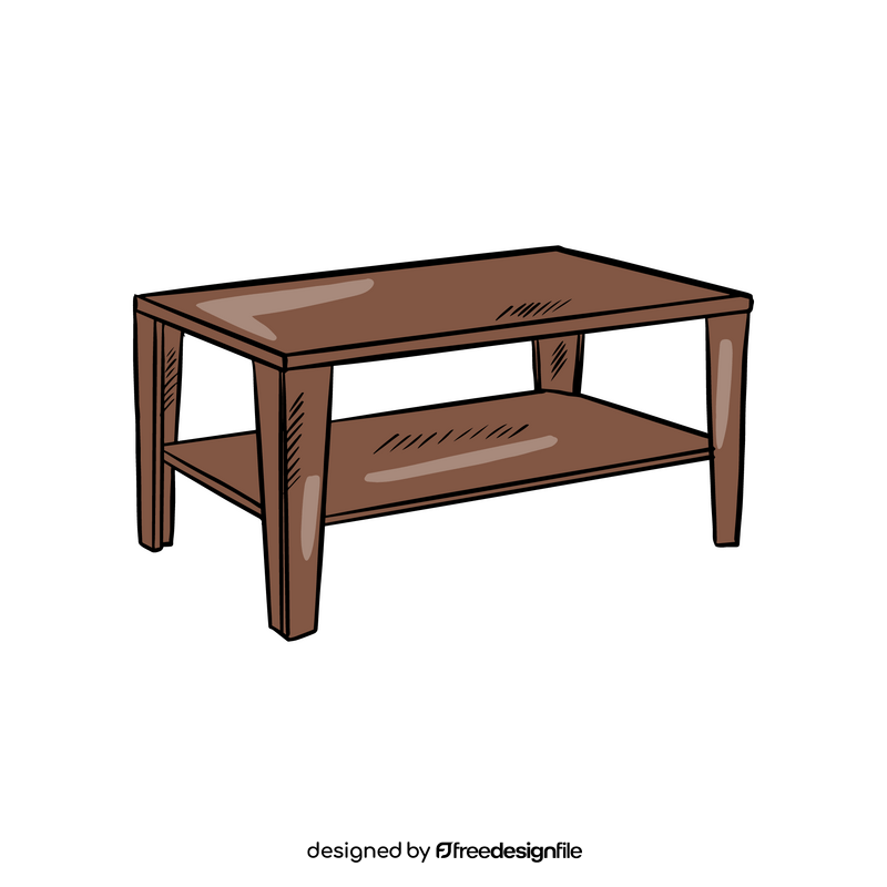 Rustic Coffee Table clipart