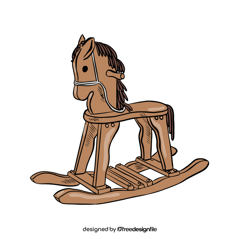 Wooden Rocking Horse clipart