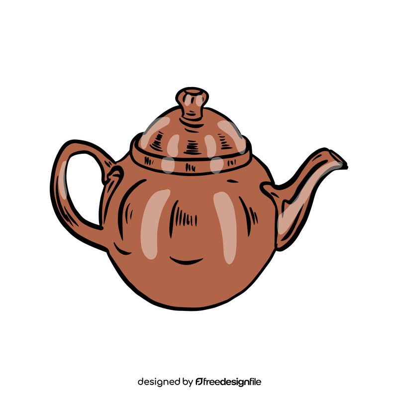 Clay Teapot clipart