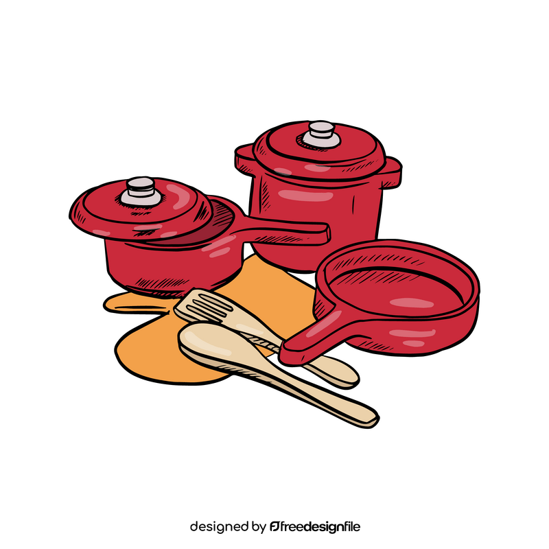 Set of Toy Dishes clipart