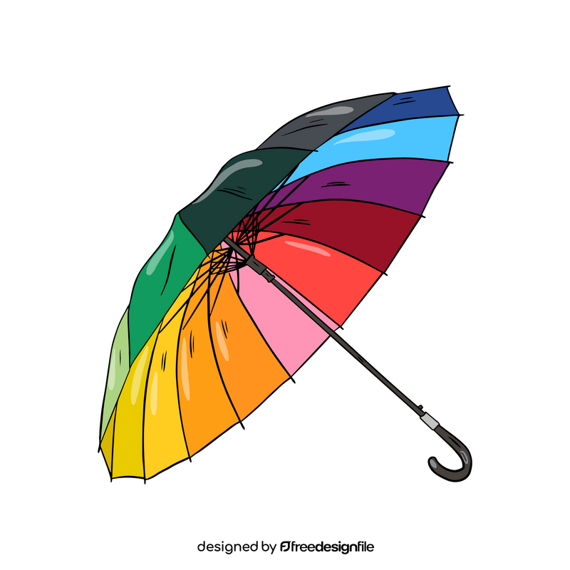Colorful artistic Umbrella clipart