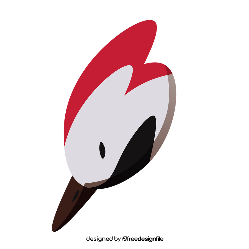 Woodpecker head clipart