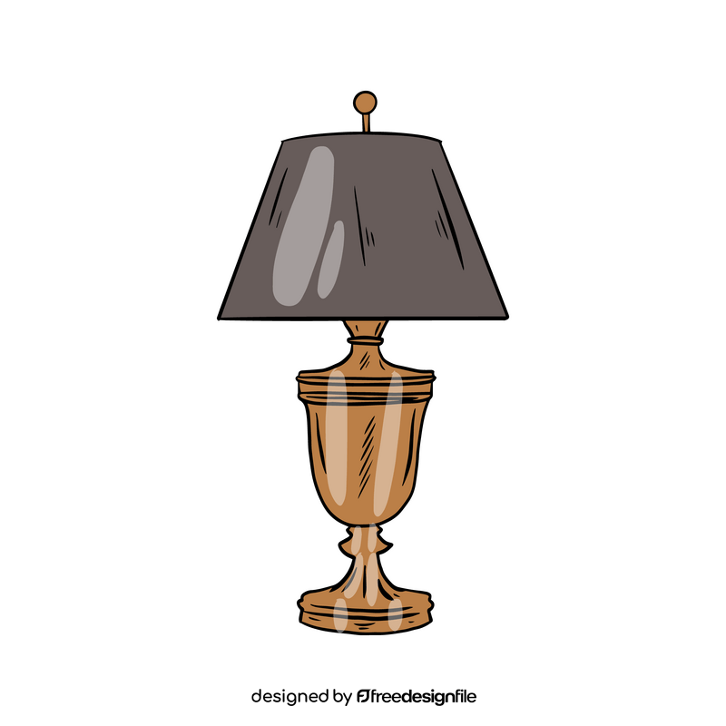 Cottage Table Lamp clipart