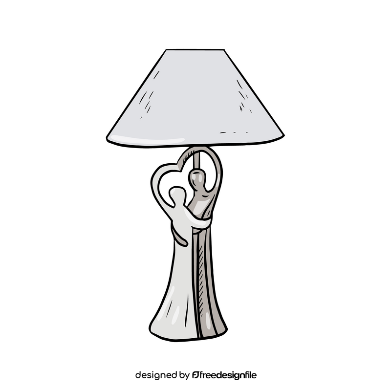 Dancing Couple Table Lamp clipart