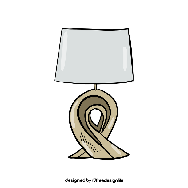 Drum Table Lamp clipart