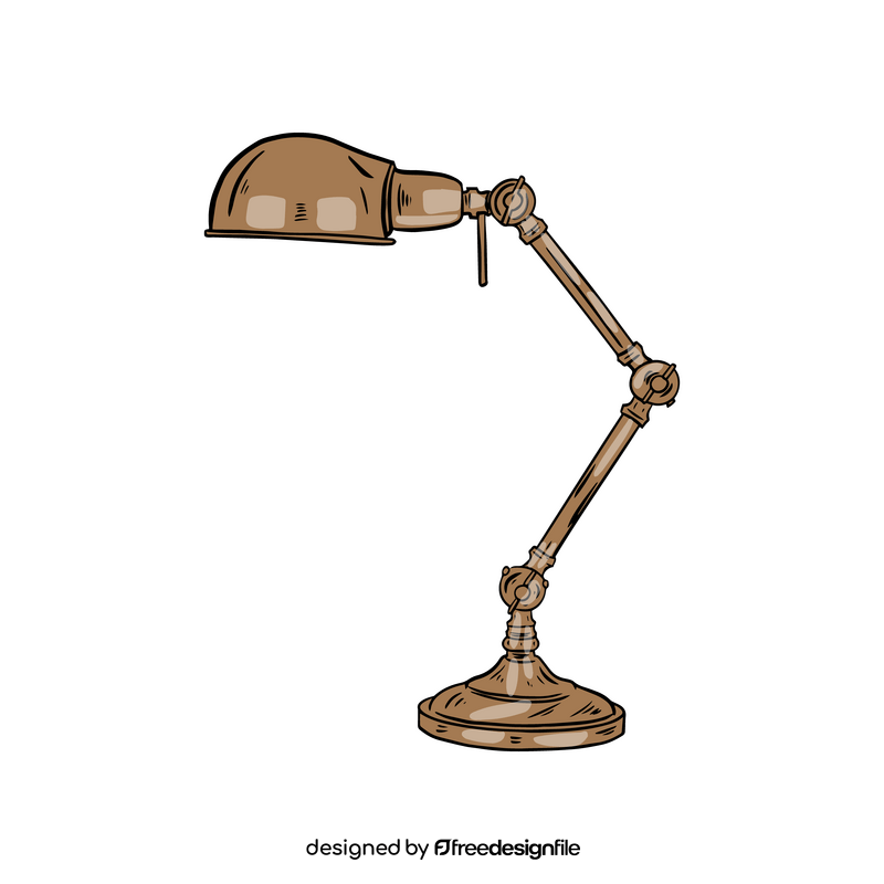 Swing Arm Table Lamp clipart