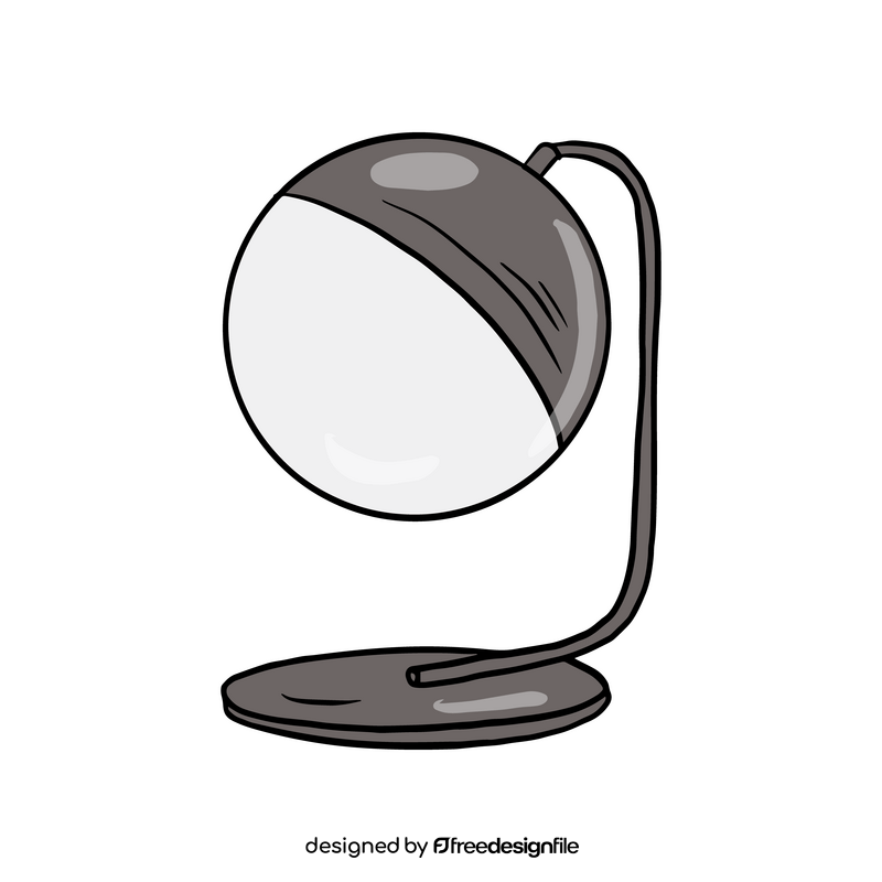 Round LED Table Lamp clipart