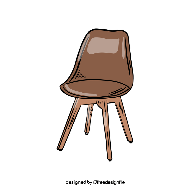 Bar Stool with Backrest clipart