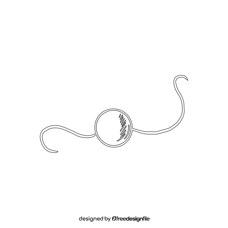 Ball black and white clipart