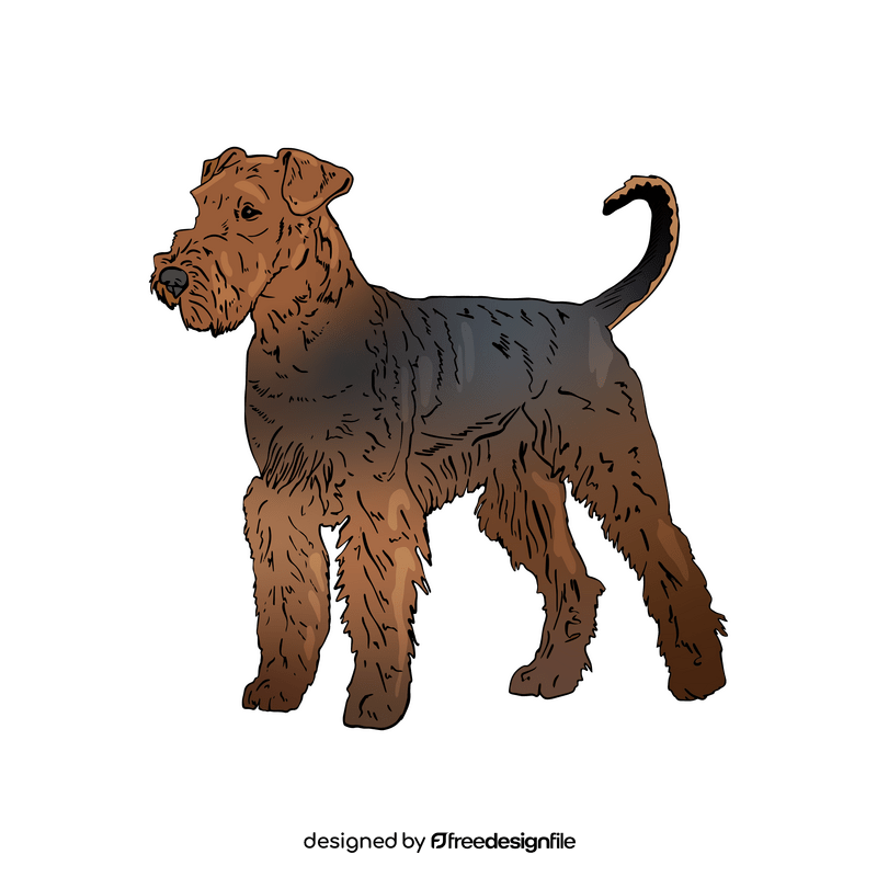 Airedale Terrier clipart