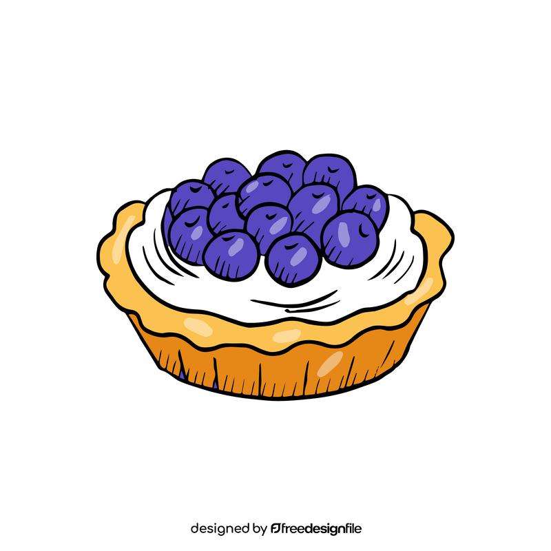 Blueberry Cupcake clipart