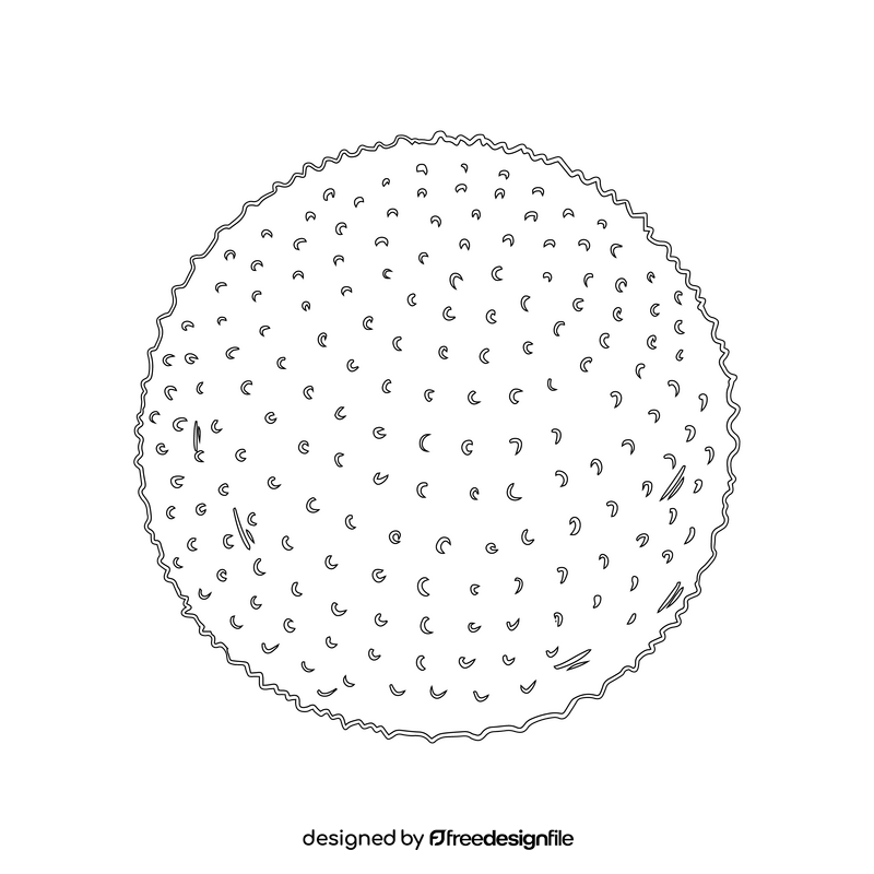 Massage Ball black and white clipart