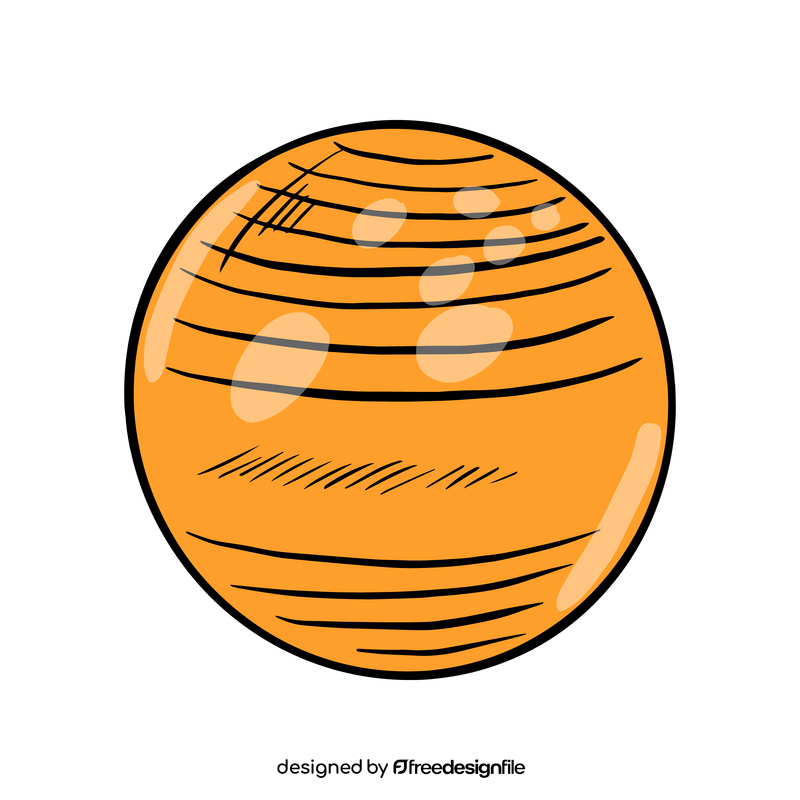 Gymnastic Ball clipart vector free download